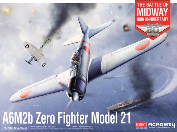 Academy 12352 Mitsubishi A6m2b Zero Fighter Model 21 The Battle Of Midway
