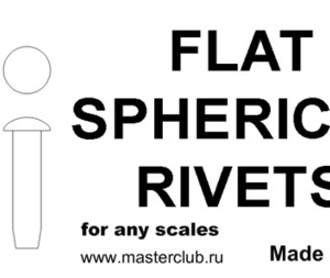 Masterclub Mc435018 Flat Spherical Rivets 1,2 Mm