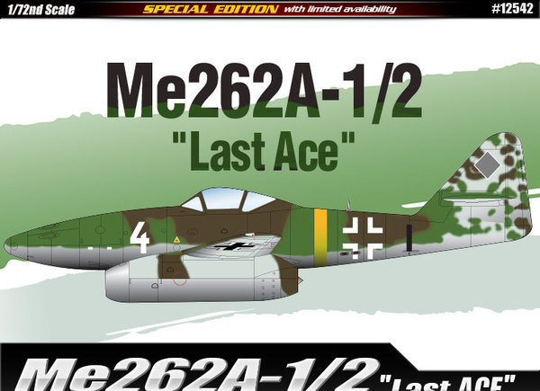 Academy 12542 Me 262a 1/2 "last Ace"