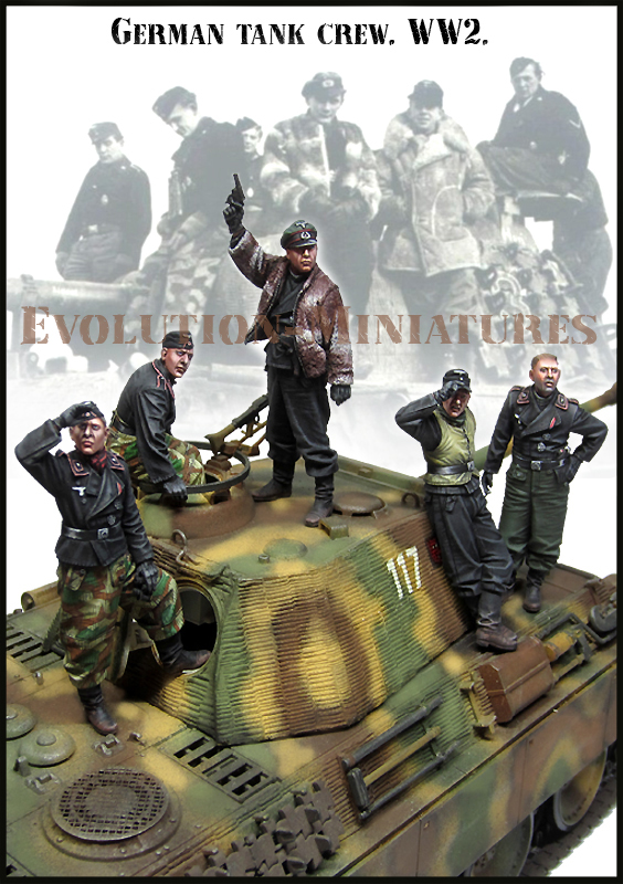 Big Set 10 Советские солдаты, 1943 г. (Захваченный "Тигр") 1/35 Evolution