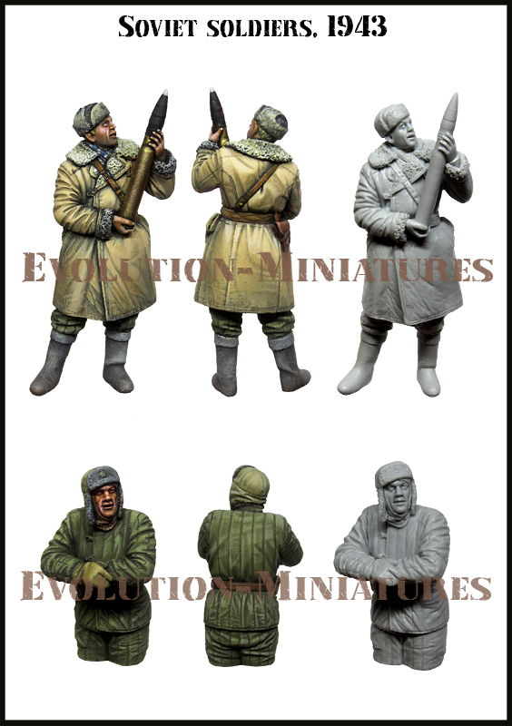 Em35234 Evolution Miniatures СОВЕТСКИЕ СОЛДАТЫ, 1943 1/35 Em35234 Evolution Miniatures Советские солдаты, 1943 1/35