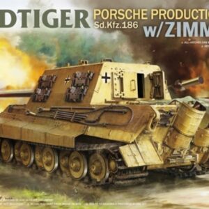 8012 Takom САМОХОДНОЕ ОРУДИЕ Jagdtiger Porsche With Zimmerit (2 В 1) 1/35