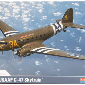 12633 Academy Американский военно транспортный самолет Usaaf C 47 Skytrain (1:144)