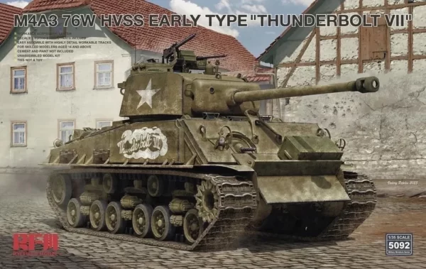 Американский танк Шерман M4a3 76w Hvss ранний тип Thunderbolt Vii