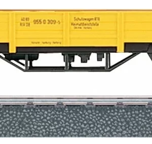 Marklin Низкий вагон платформа, 4471, H0 (1:87), 1 вагон, желтый